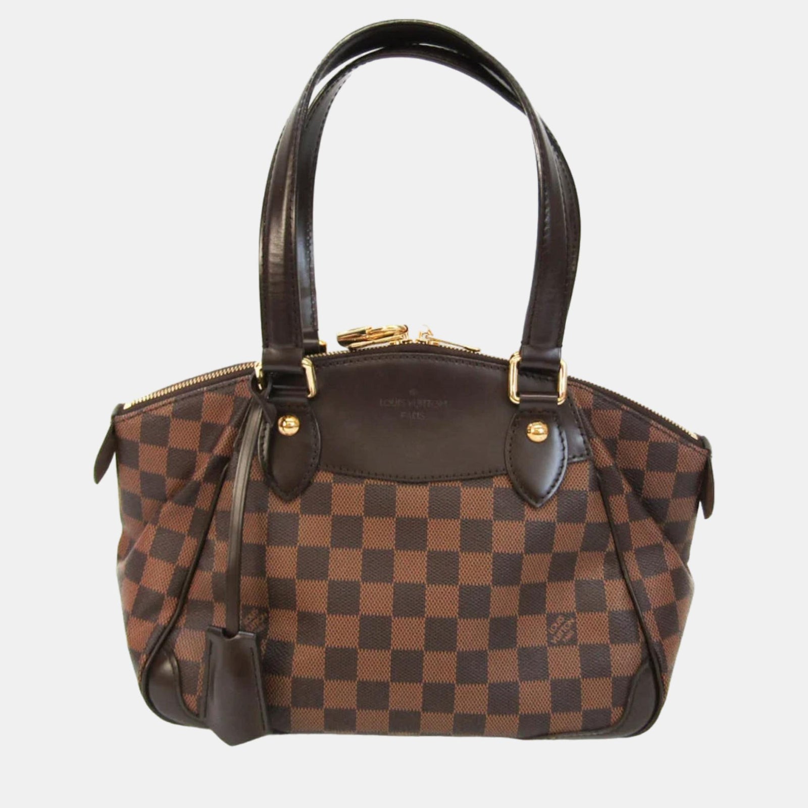 Louis Vuitton Brown Canvas Damier Ebene Small Verona Satchel Bag