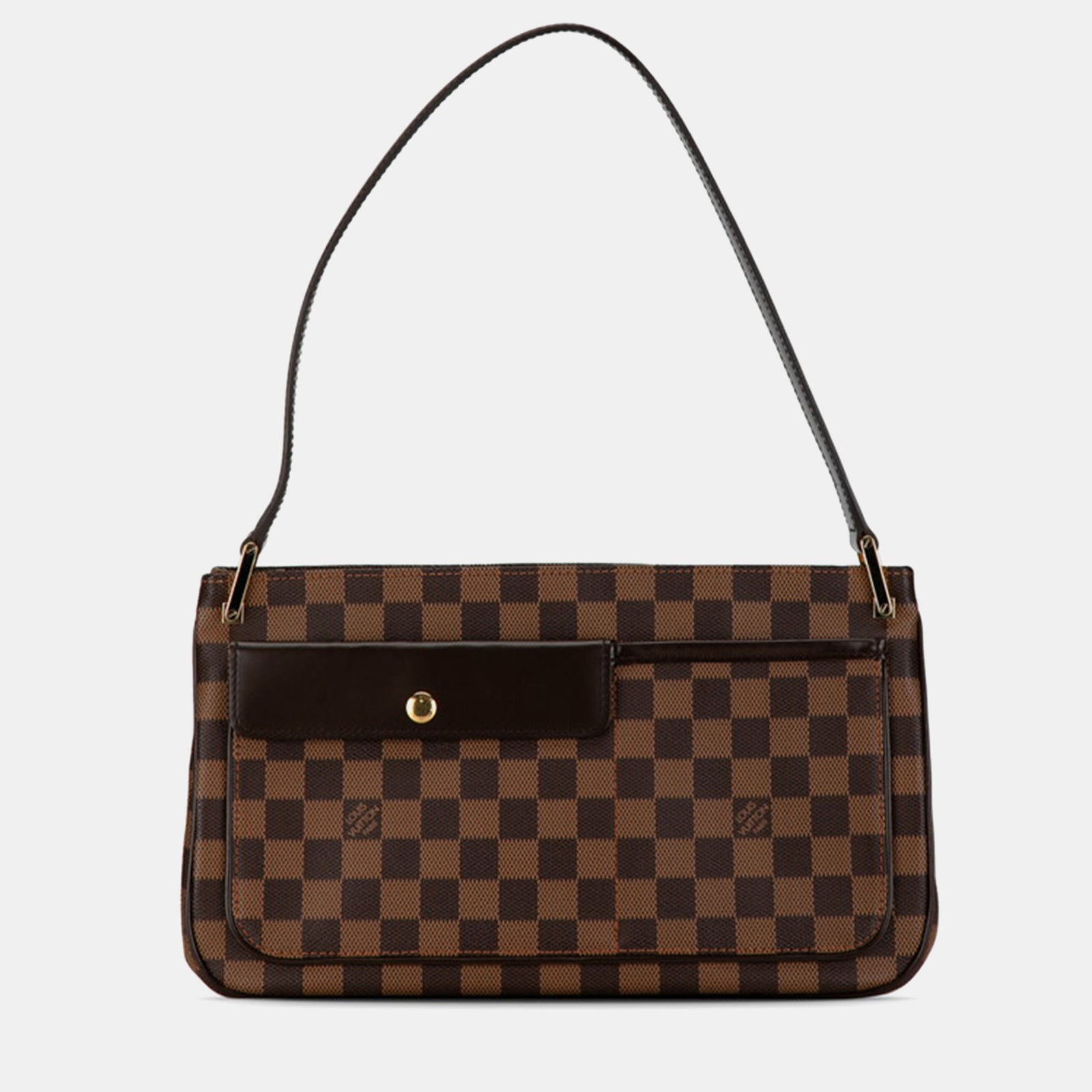 Louis Vuitton Sac à bandoulière Aubagne en toile Damier Ebene marron