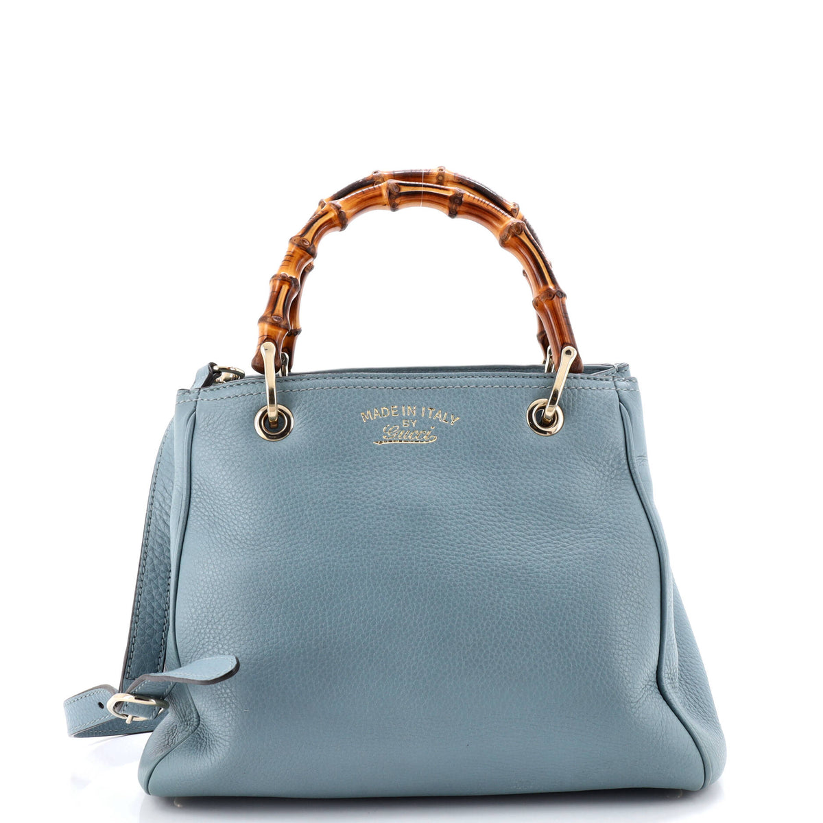 Gucci GUCCI Bamboo Shopper Tote Leather Small