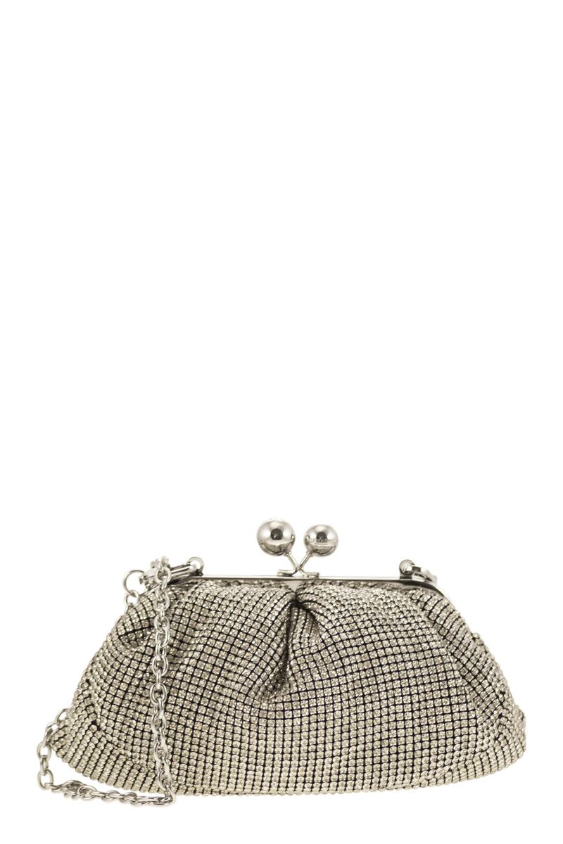 Weekend Max Mara Women's Pasticcino - Small Bag With Rhinestones in Silver | 2425516125600