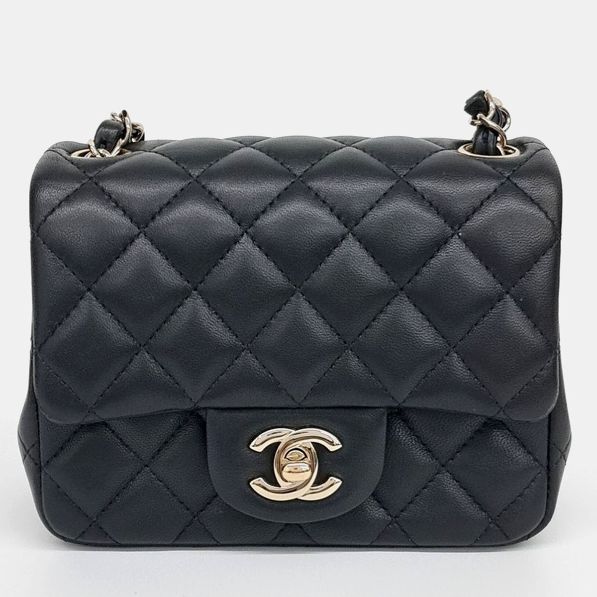 Chanel Petit Sac Lambskin Crossbody Bag
