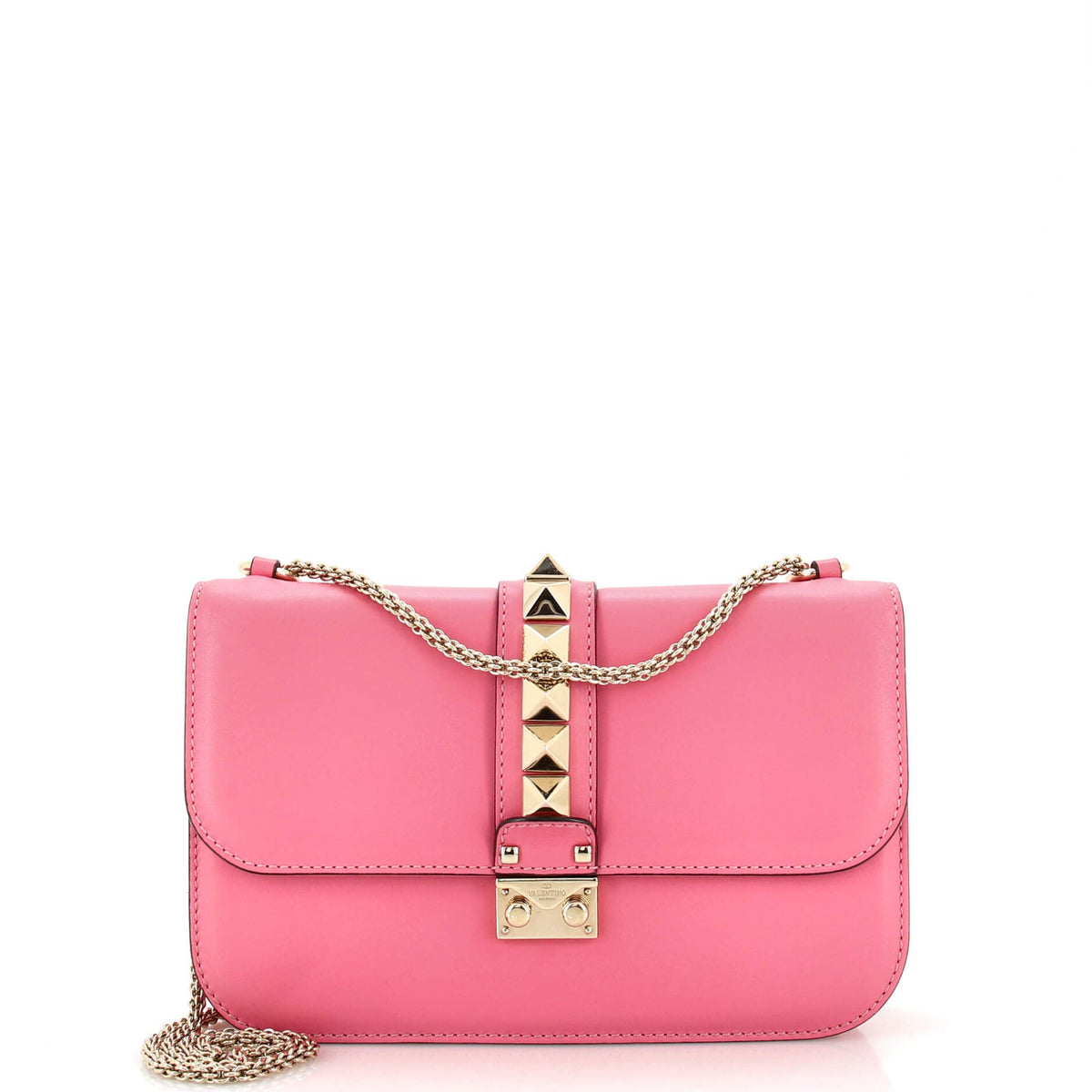 Valentino Garavani VALENTINO GARAVANI Glam Lock Shoulder Bag Leather Medium