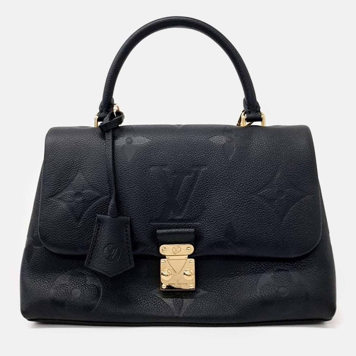 Louis Vuitton Black Monogram Empreinte Madeleine MM Bag