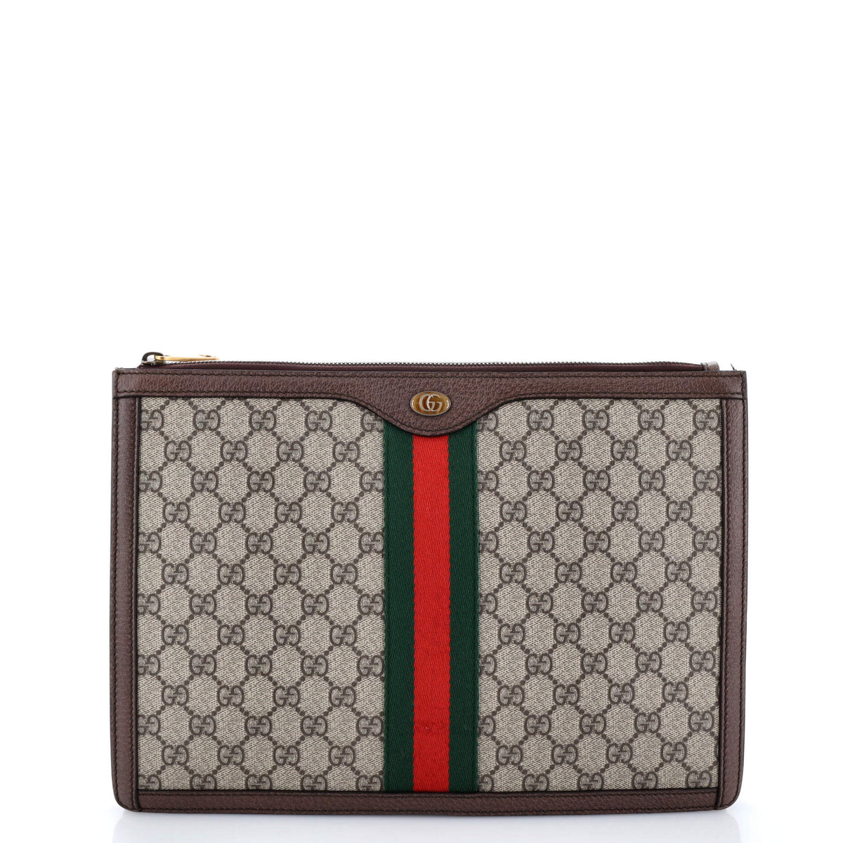 Gucci GUCCI Ophidia Portfolio Pouch GG Coated Canvas Medium