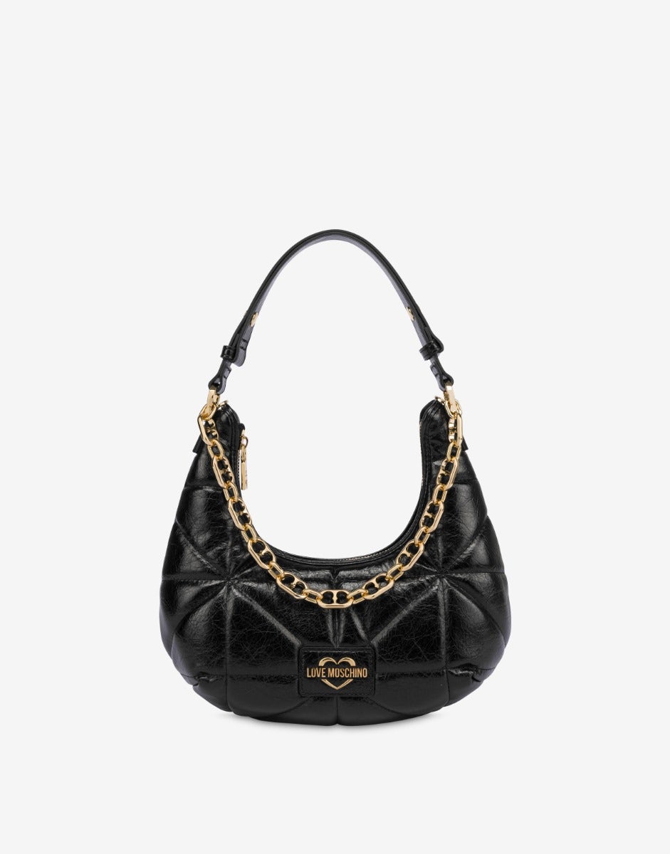 Love Moschino Sac Hobo Géométrique Matelassé