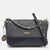 Black Leather Bryant Park Flap Shoulder Bag