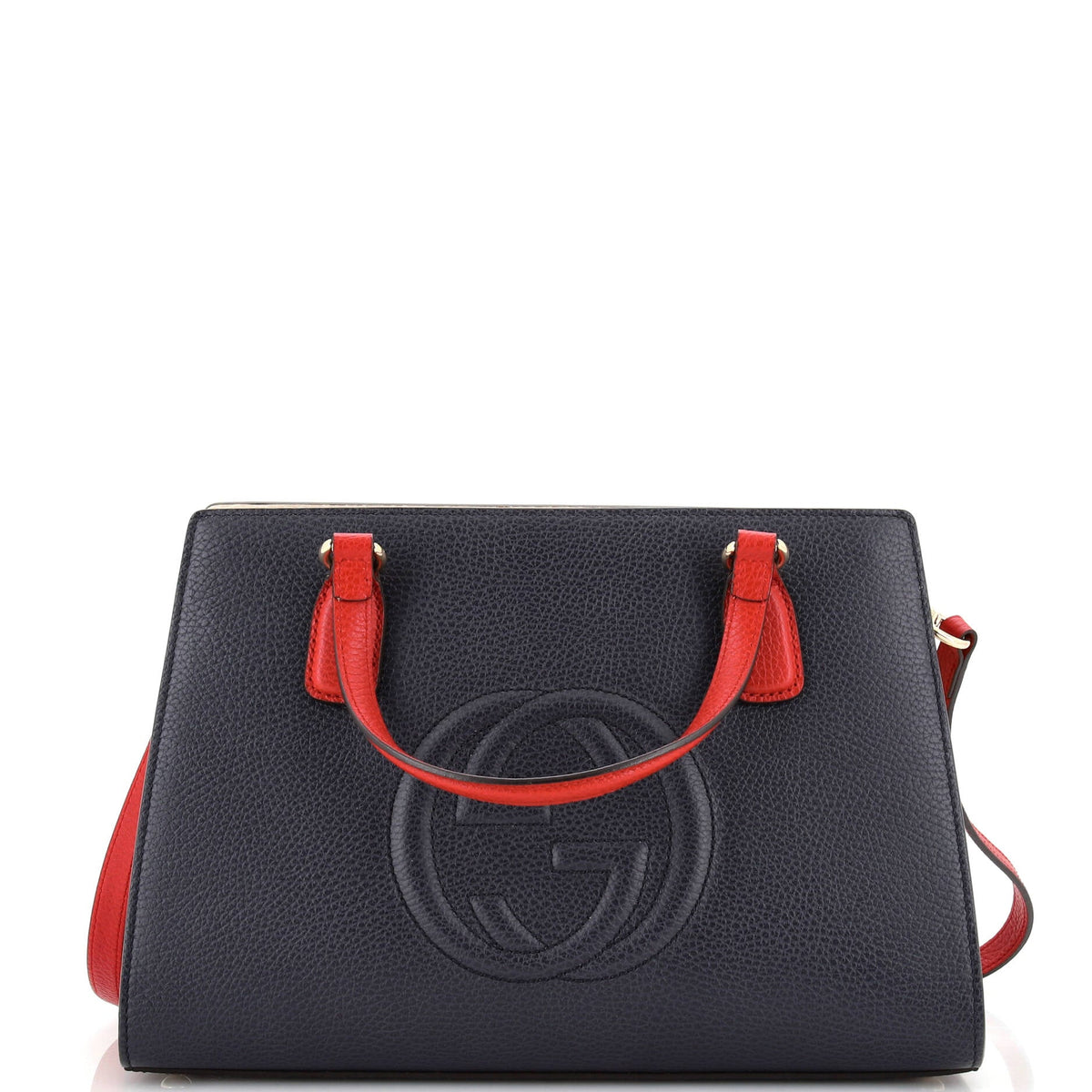 Gucci GUCCI Soho Convertible Top Handle Satchel Leather Medium