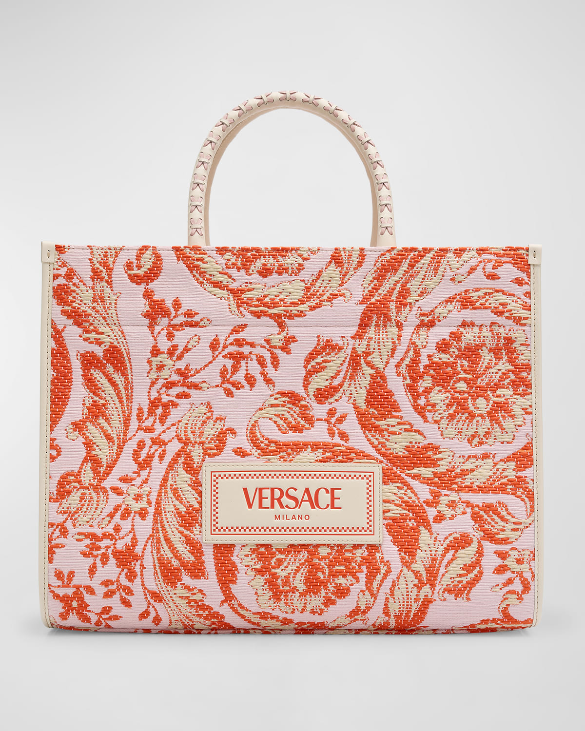Versace Barocco Large Canvas Tote Bag