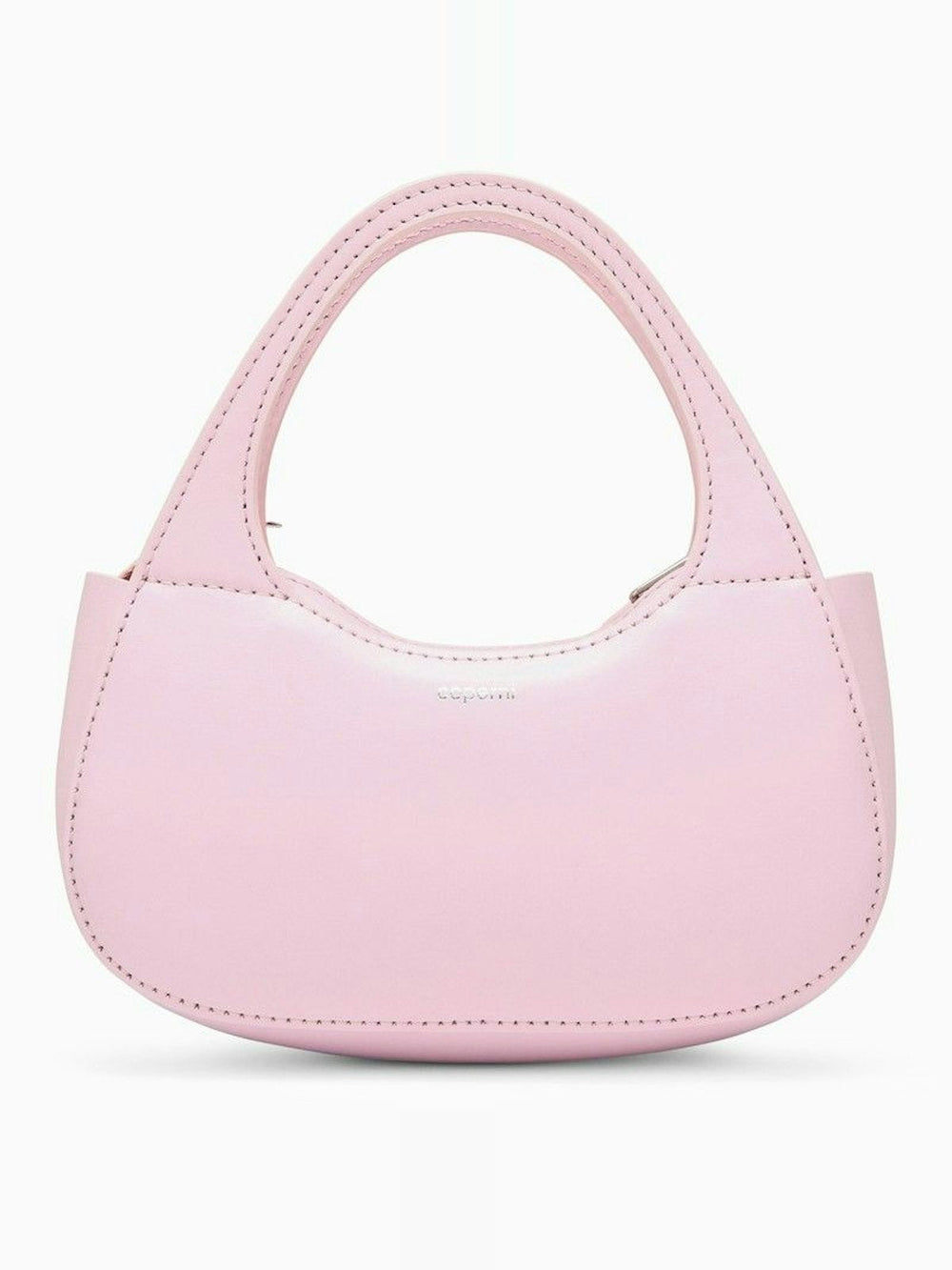 Women's Micro Baguette Swipe Bag Leather in Pink | COPBA17405LE