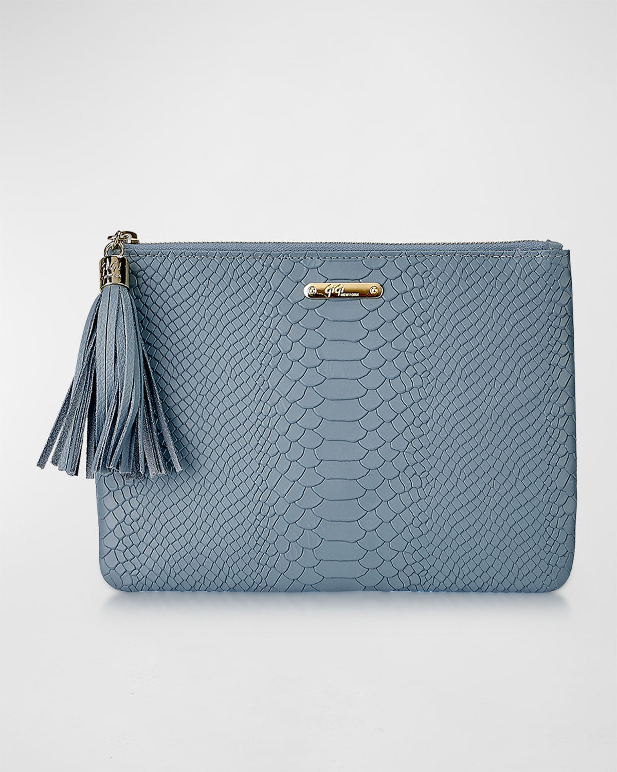 Boss All-in-One-Clutch mit Reißverschluss und Python-Prägung