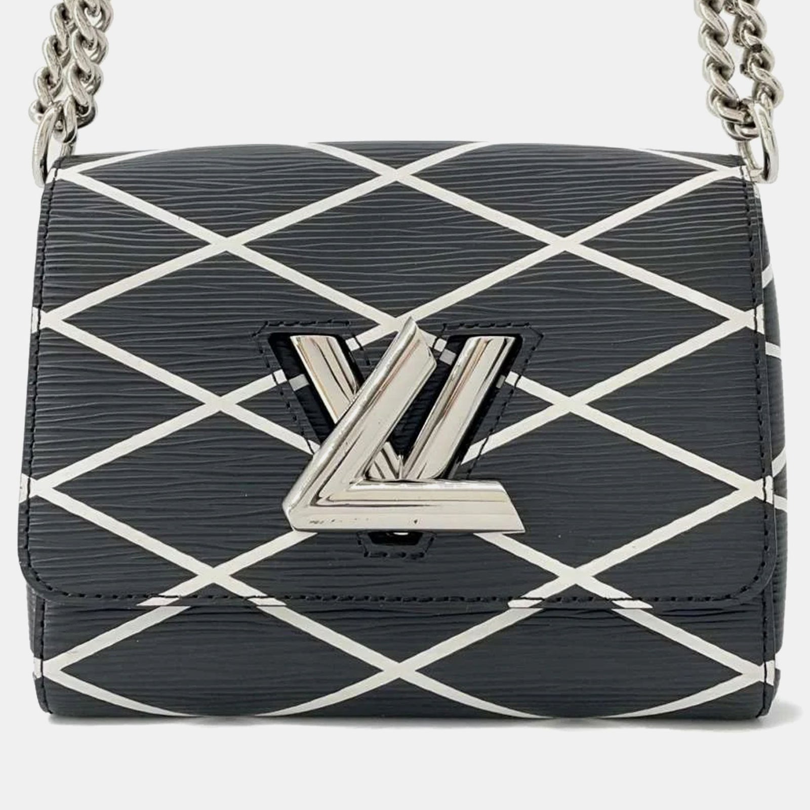 Louis Vuitton Noir Leder Twist Epi Tasche Größe PM