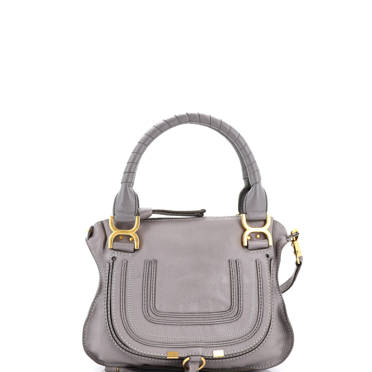 Chloe CHLOE Marcie Satchel Leather Small