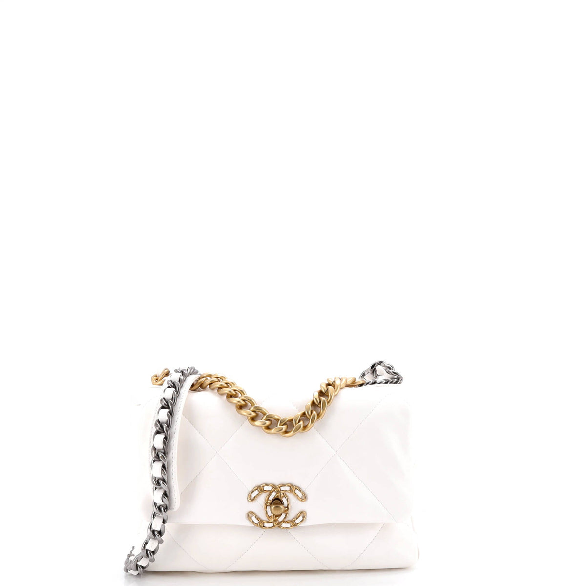 Chanel CHANEL 19 Flap Bag Quilted Leather Medium