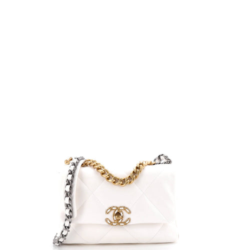 CHANEL 19 Flap Bag Quilted Leather Medium