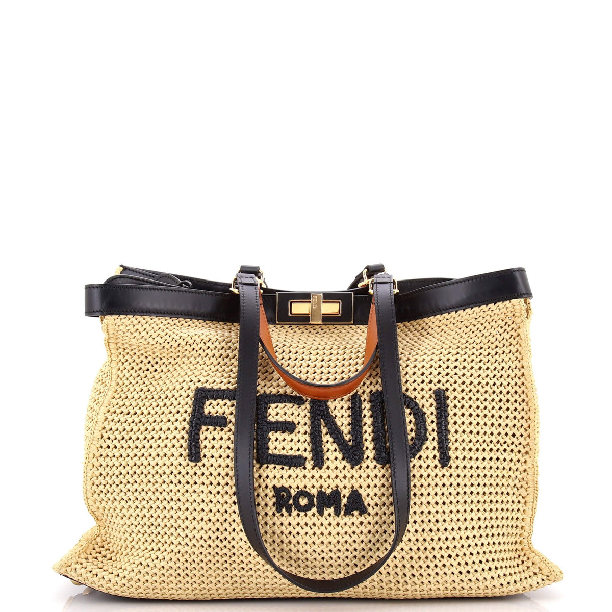 Fendi FENDI Peekaboo X-Tote Raffia Medium