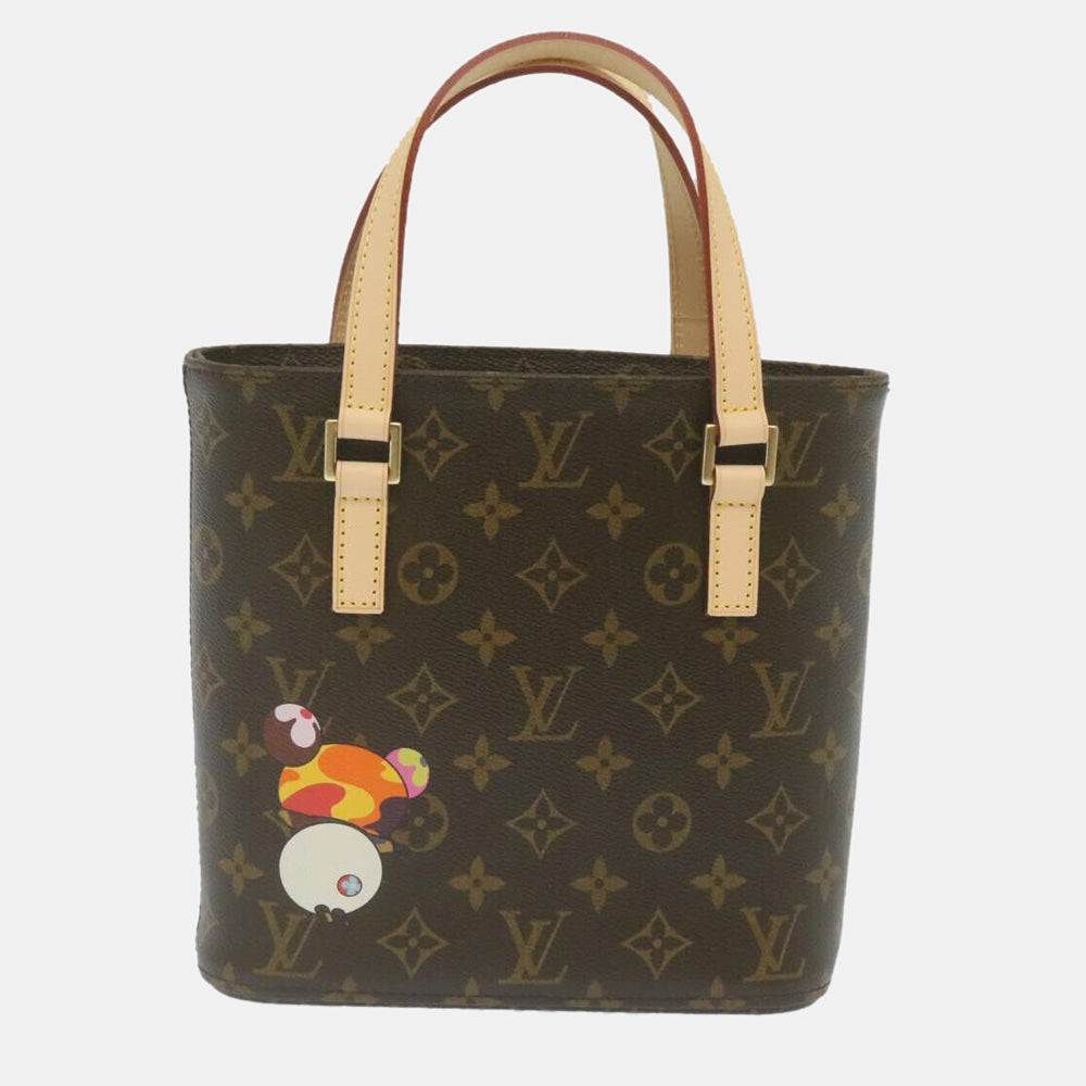 Louis Vuitton Brown Canvas Takashi Murakami Vavin PM Tote Bag