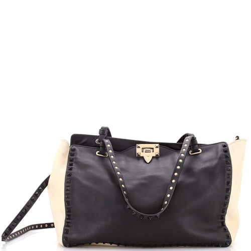 VALENTINO GARAVANI Rockstud Tote Soft Leather Medium