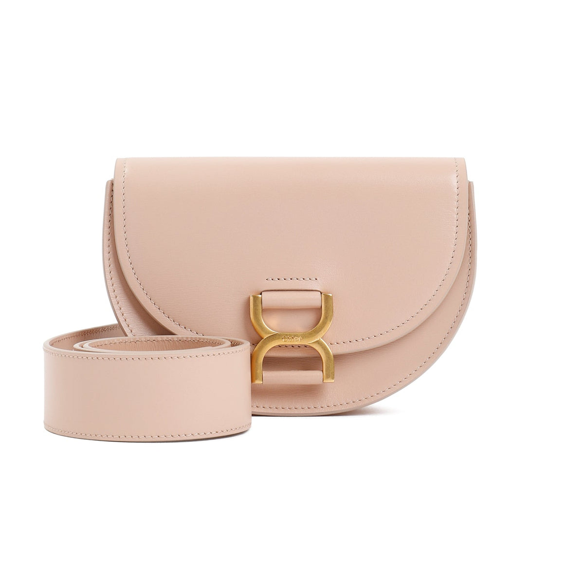 Chloé Women's Mini Marcie Crossbody Bag in Powder | Size UNI | CHC23AP847K8226Z