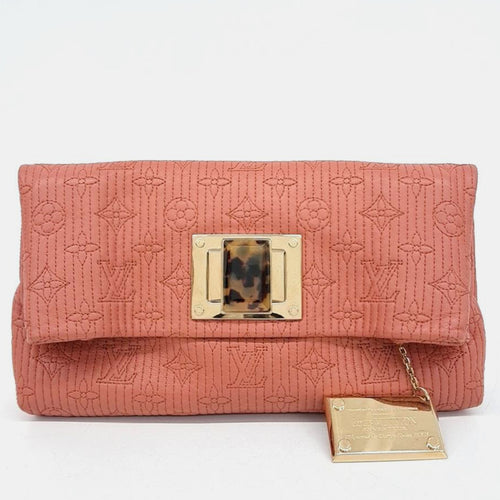 Orange Leather Altair Clutch