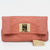 Orange Leather Altair Clutch