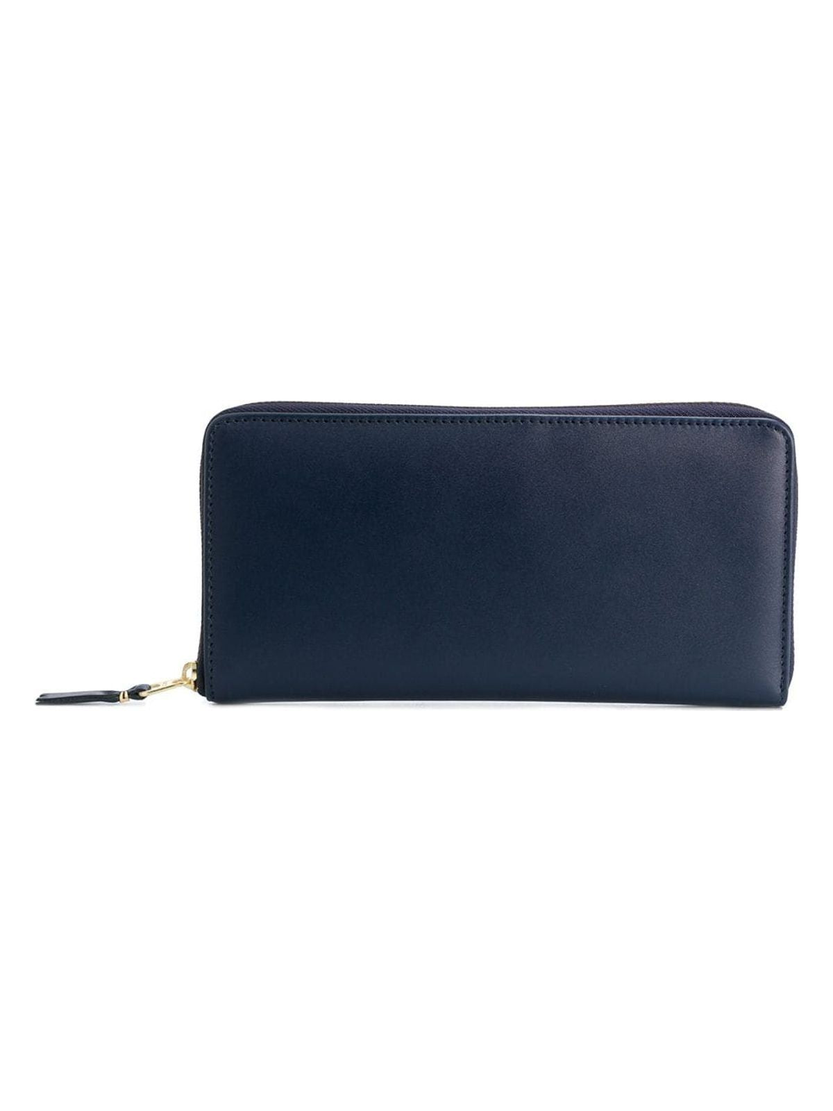 Comme Des Garçons Women's Navy Leather Zip Around Wallet in Blue | Size UNICA | SA0110