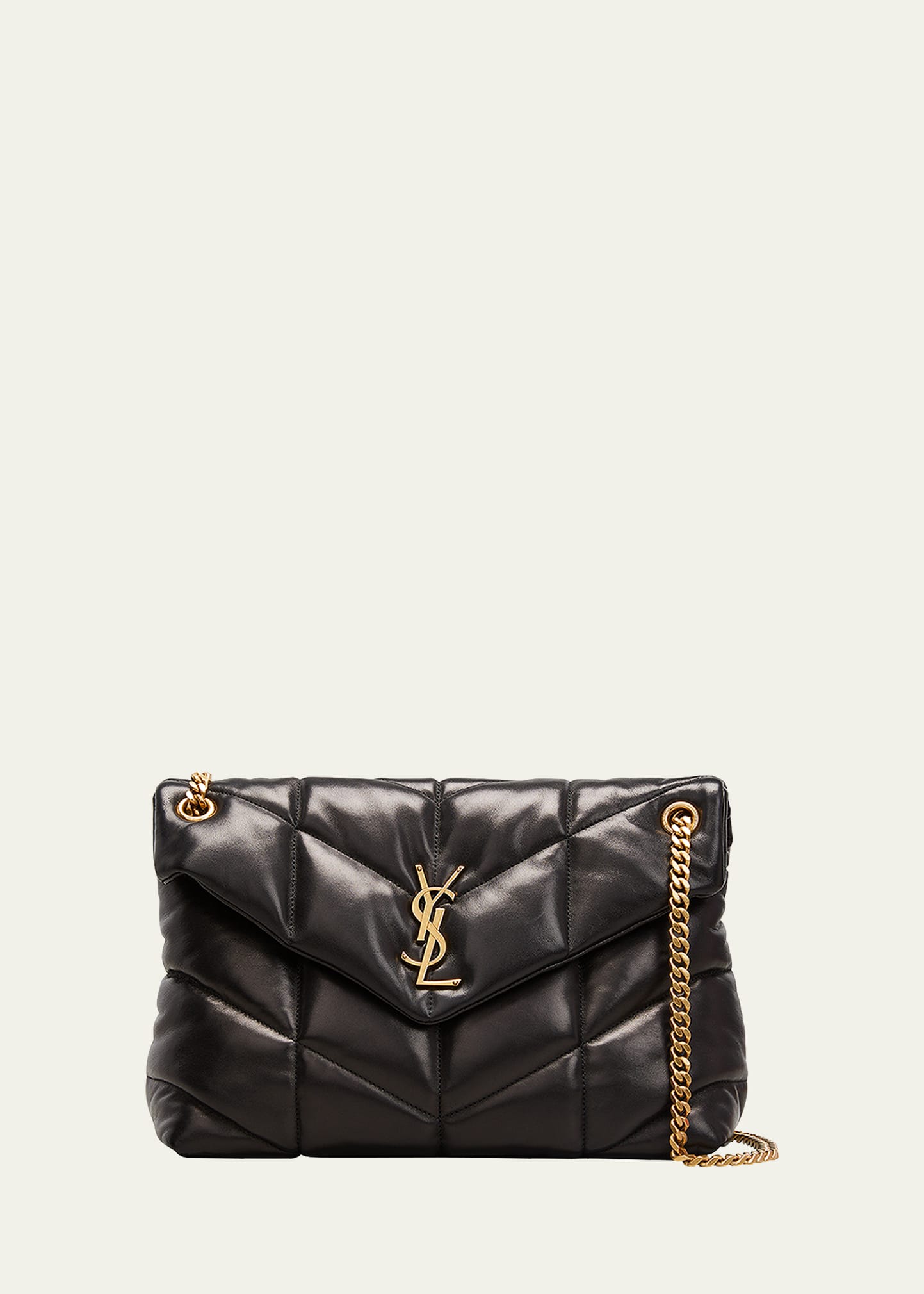 Saint Laurent Lou Puffer Medium YSL Shoulder Bag in Quilted Leather