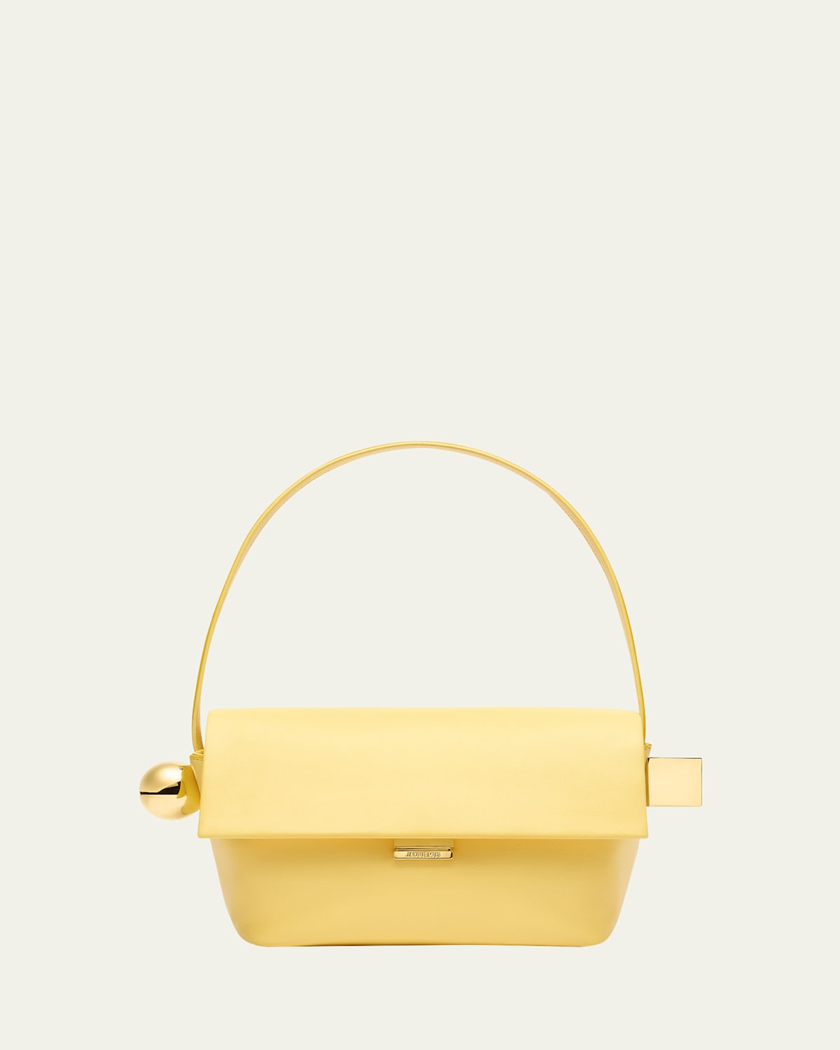 Jacquemus Le Rond Carre Leather Shoulder Bag