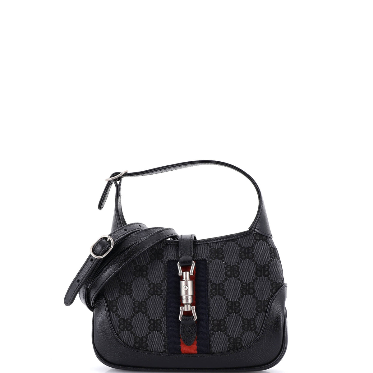 Balenciaga x Gucci The Hacker Project Jackie 1961 Hobo BB Canvas Mini