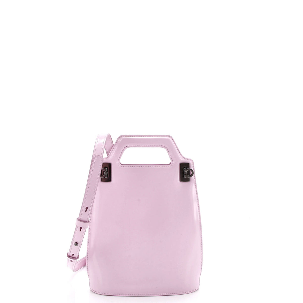 Salvatore Ferragamo Wanda Top Handle Shoulder Bag Leather North South