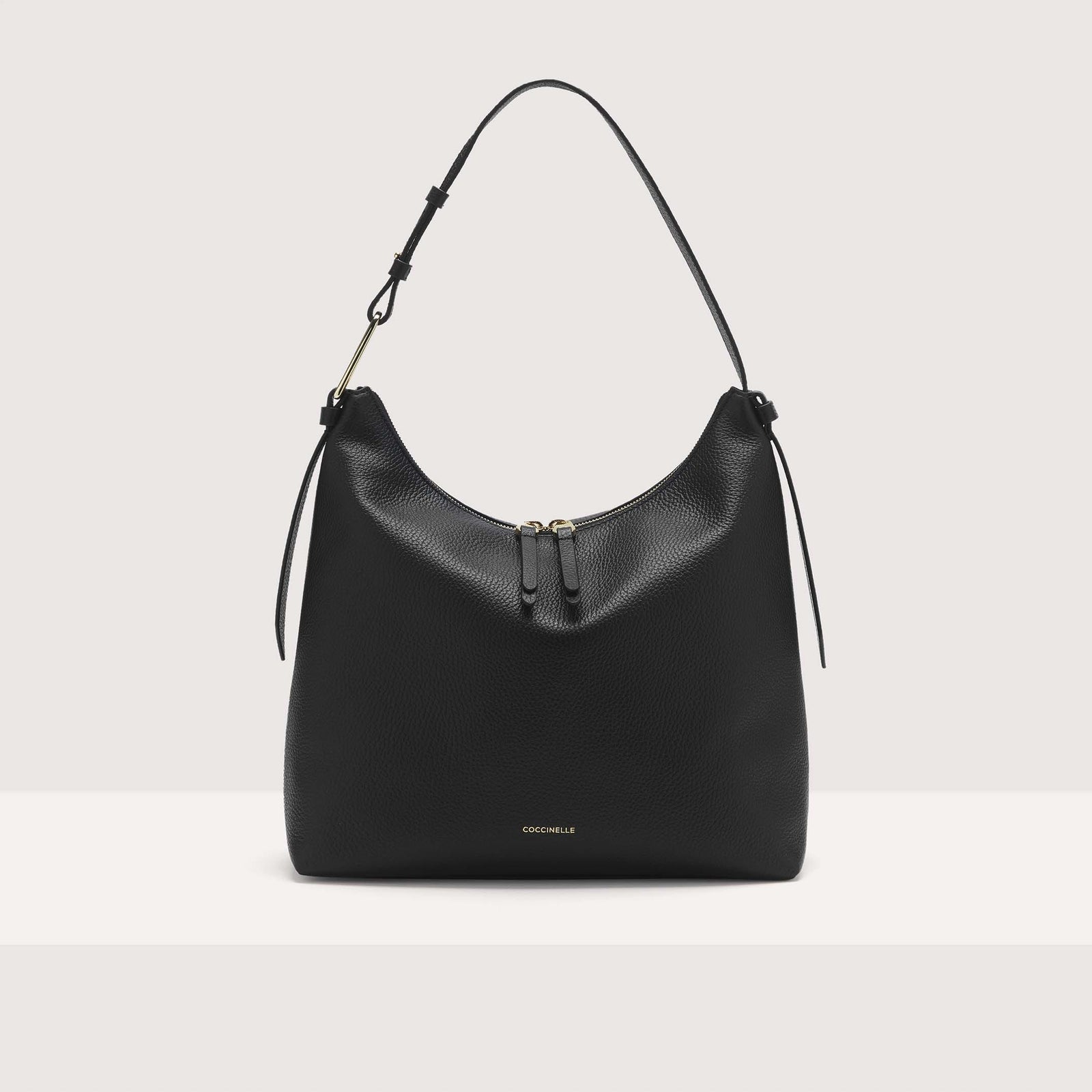 Coccinelle Grained Leather Shoulder Bag Malory Small