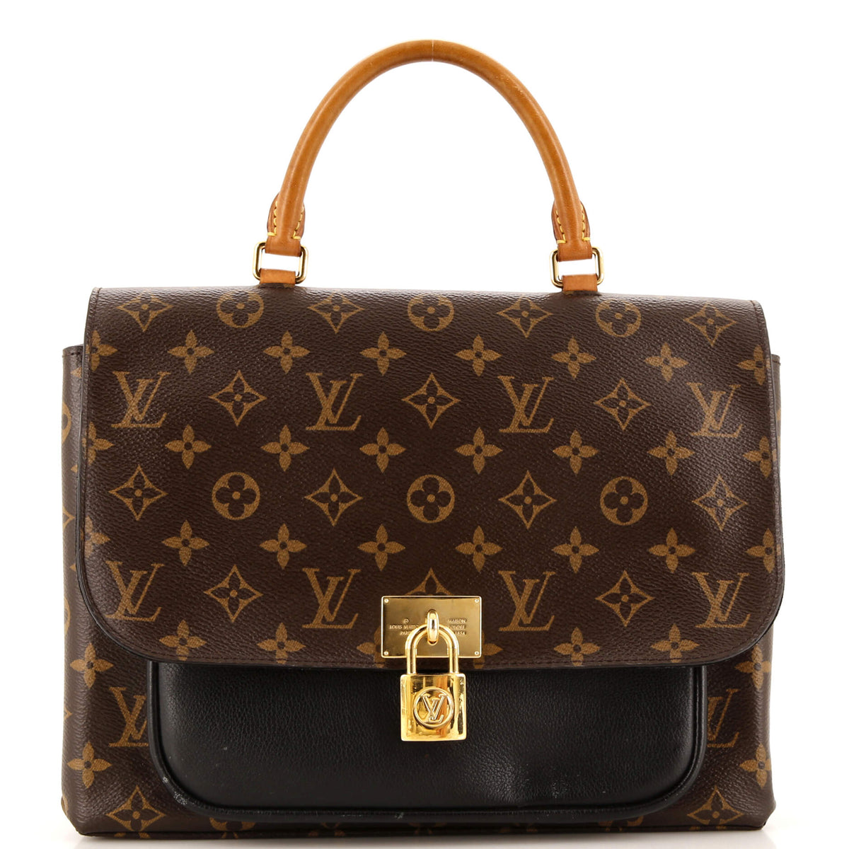 Louis Vuitton Marignan Handbag Monogram Canvas with Leather