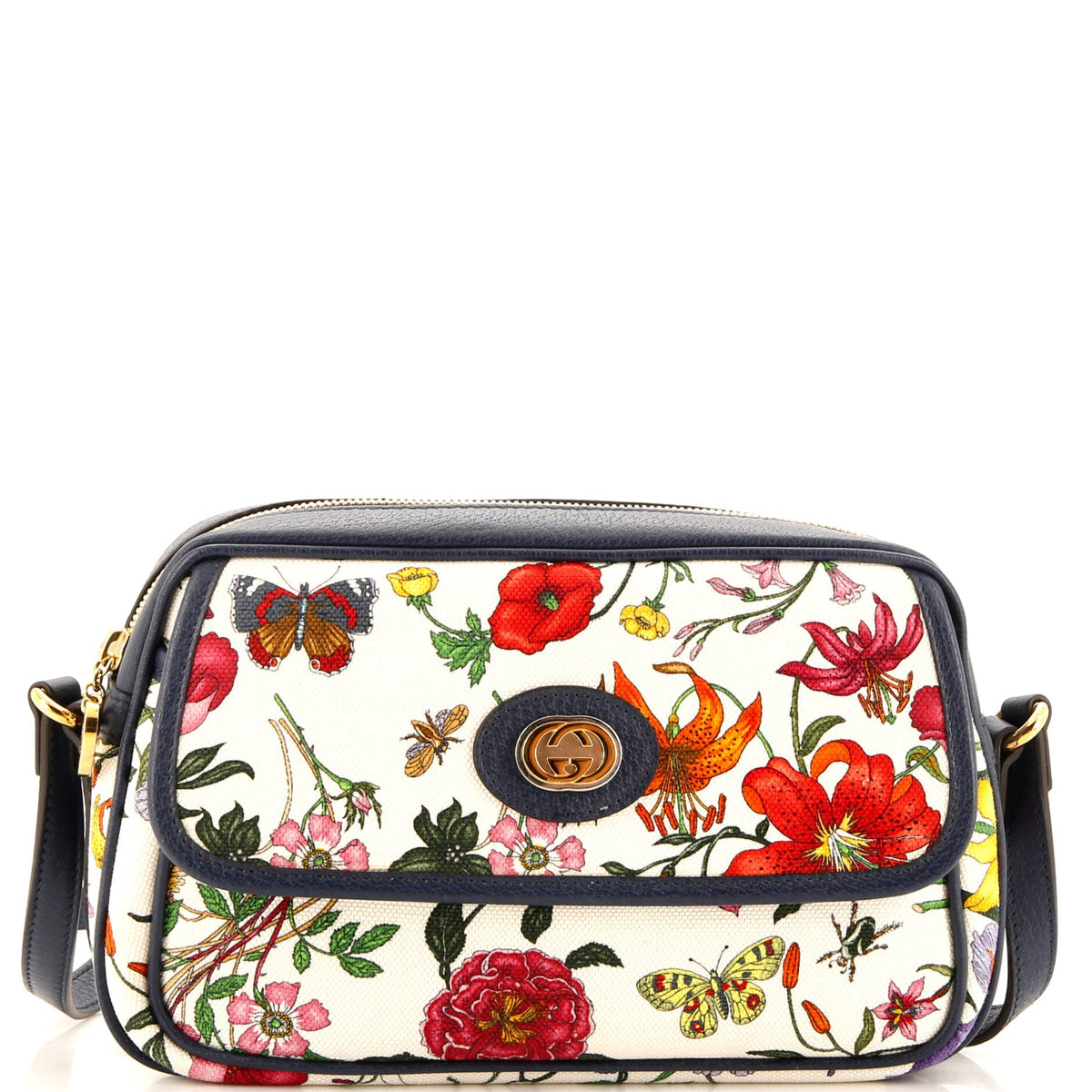 Gucci GUCCI Shoulder Bag Flora Canvas Small