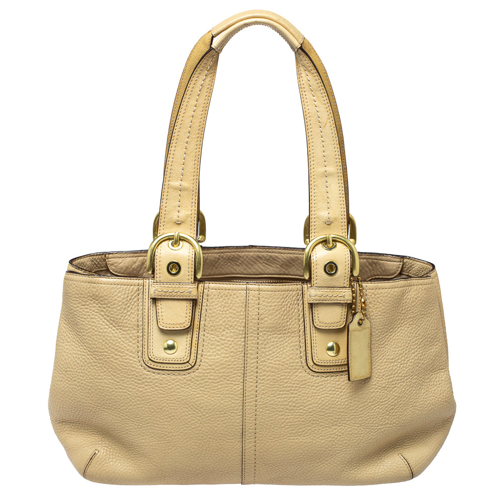 Coach Cream Leather Soho Tote