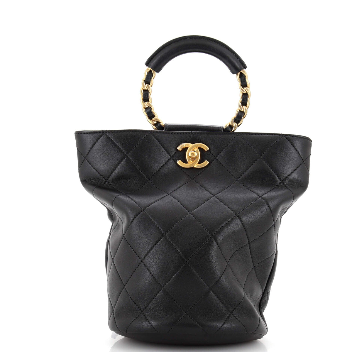 Chanel CHANEL In The Loop Bucket Backpack Quilted Lambskin