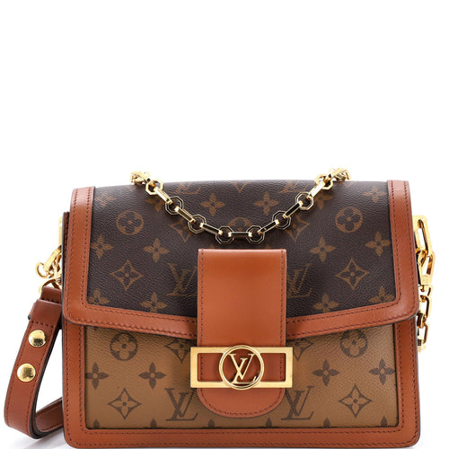 Dauphine Shoulder Bag Reverse Monogram Canvas MM