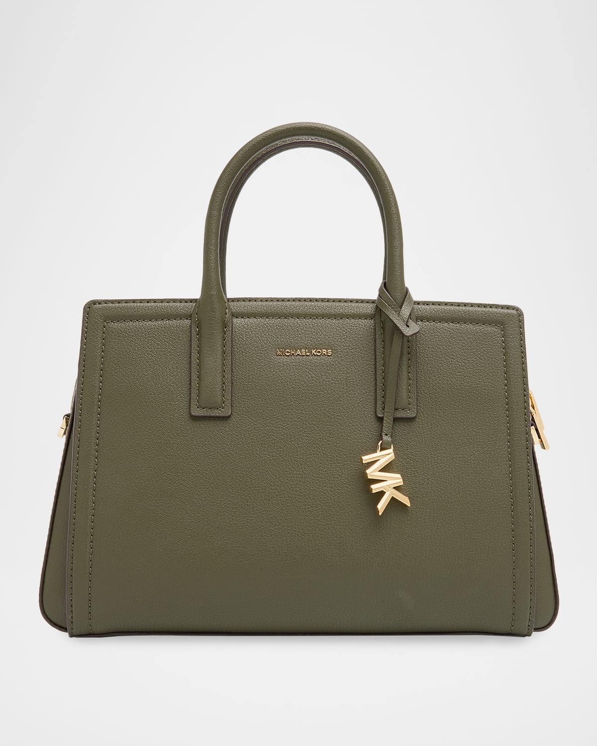 Michael Kors Laila Medium Leather Satchel Bag