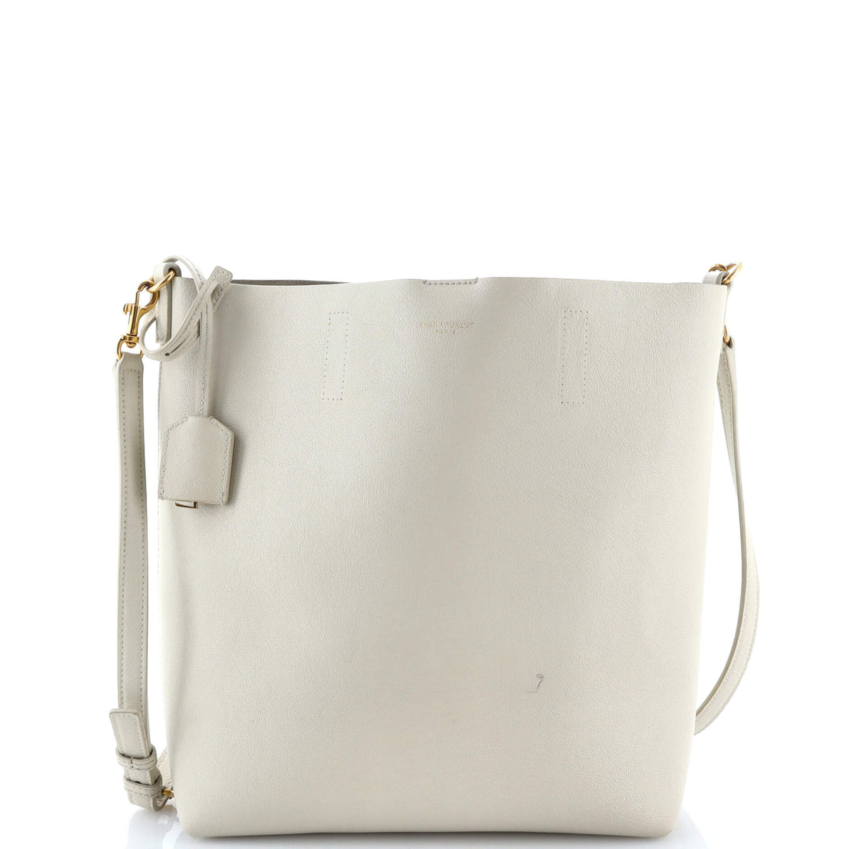 Saint Laurent Shopper Tote Leather Toy