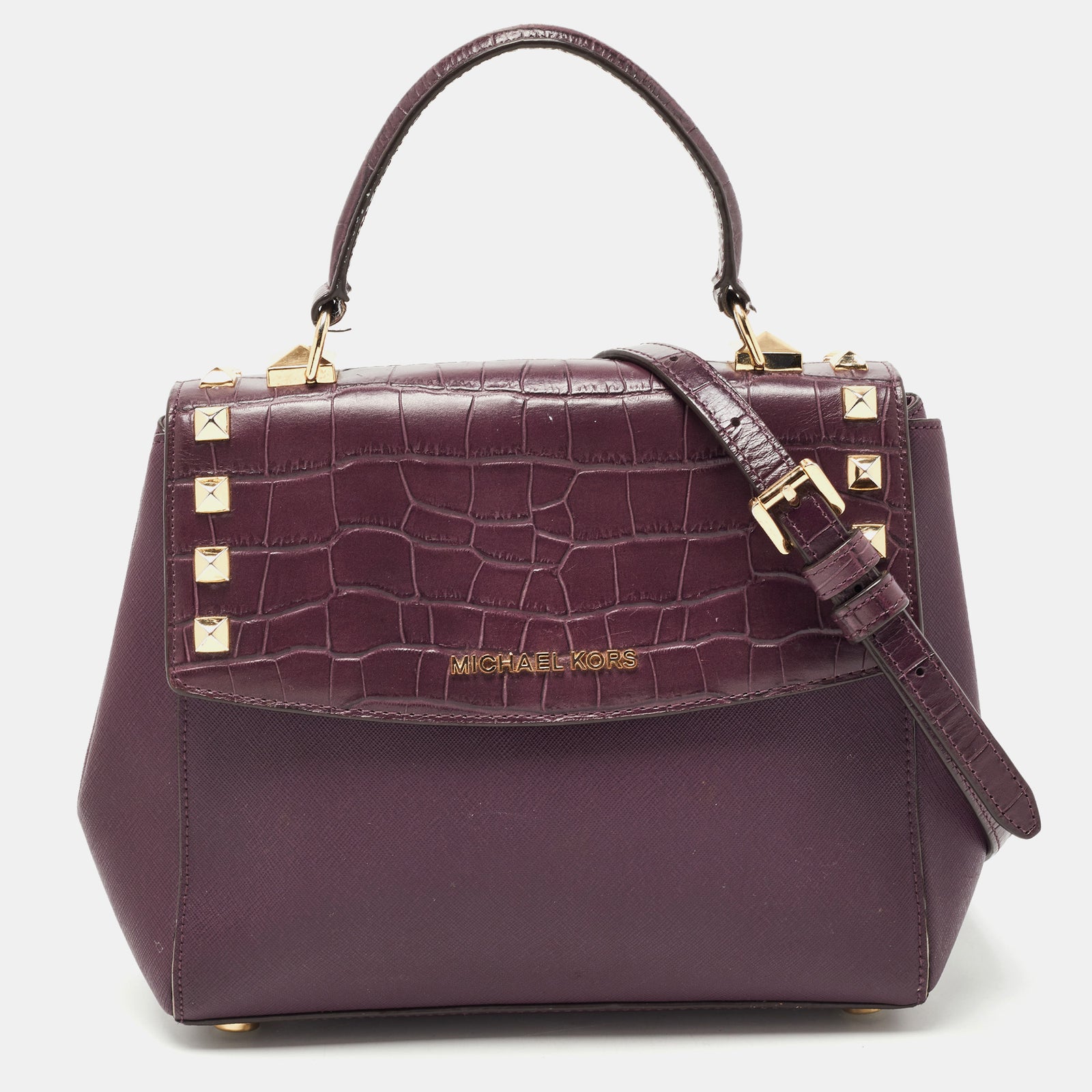 Michael Kors Burgundy Leather Karla Satchel