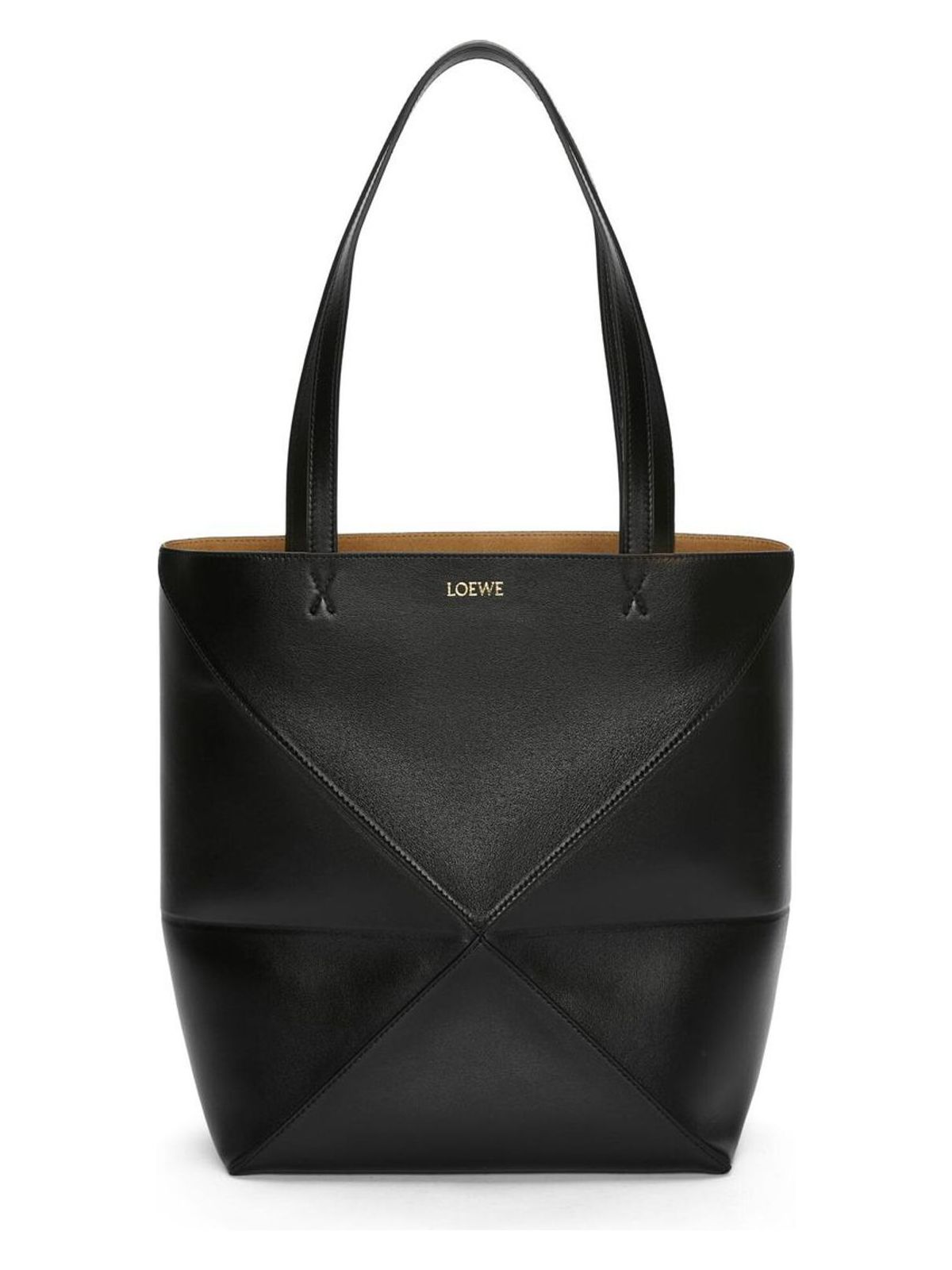 Loewe Medium Puzzle Fold Tote in Black | A657G50X01