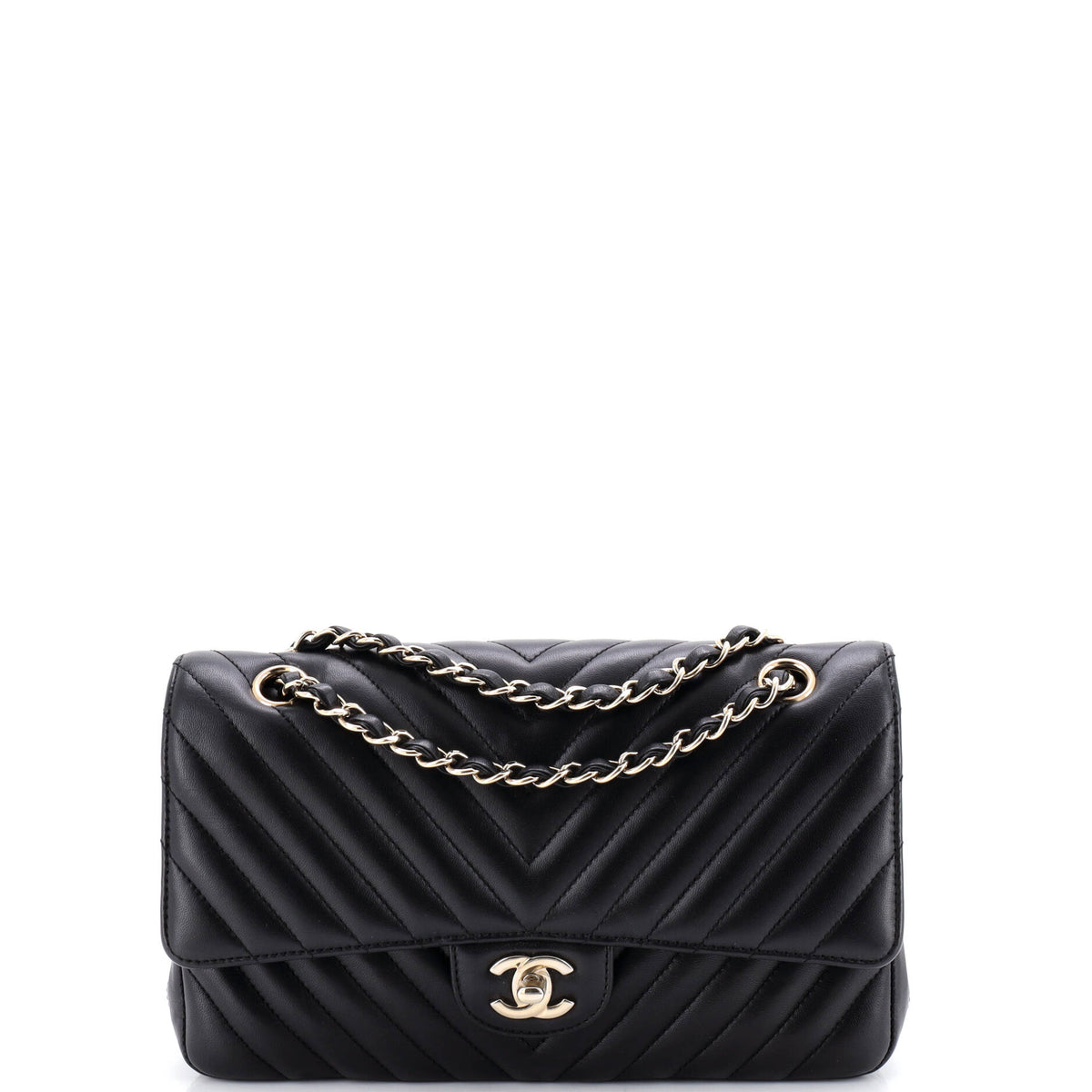 Chanel CHANEL Classic Double Flap Bag Chevron Lambskin Medium