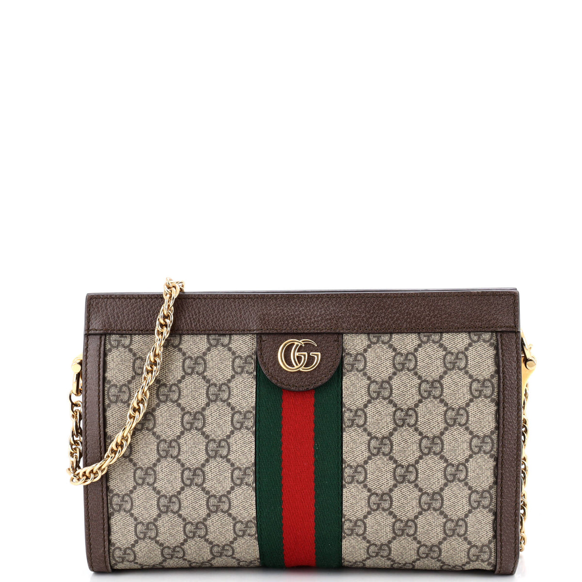Gucci GUCCI Ophidia Chain Shoulder Bag GG Coated Canvas Small