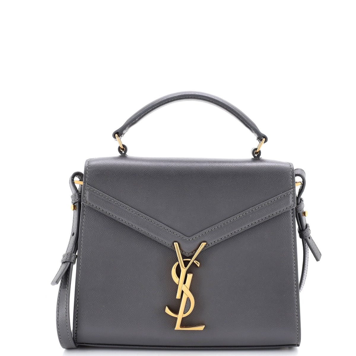 Saint Laurent Cassandra Top Handle Bag Leather Mini