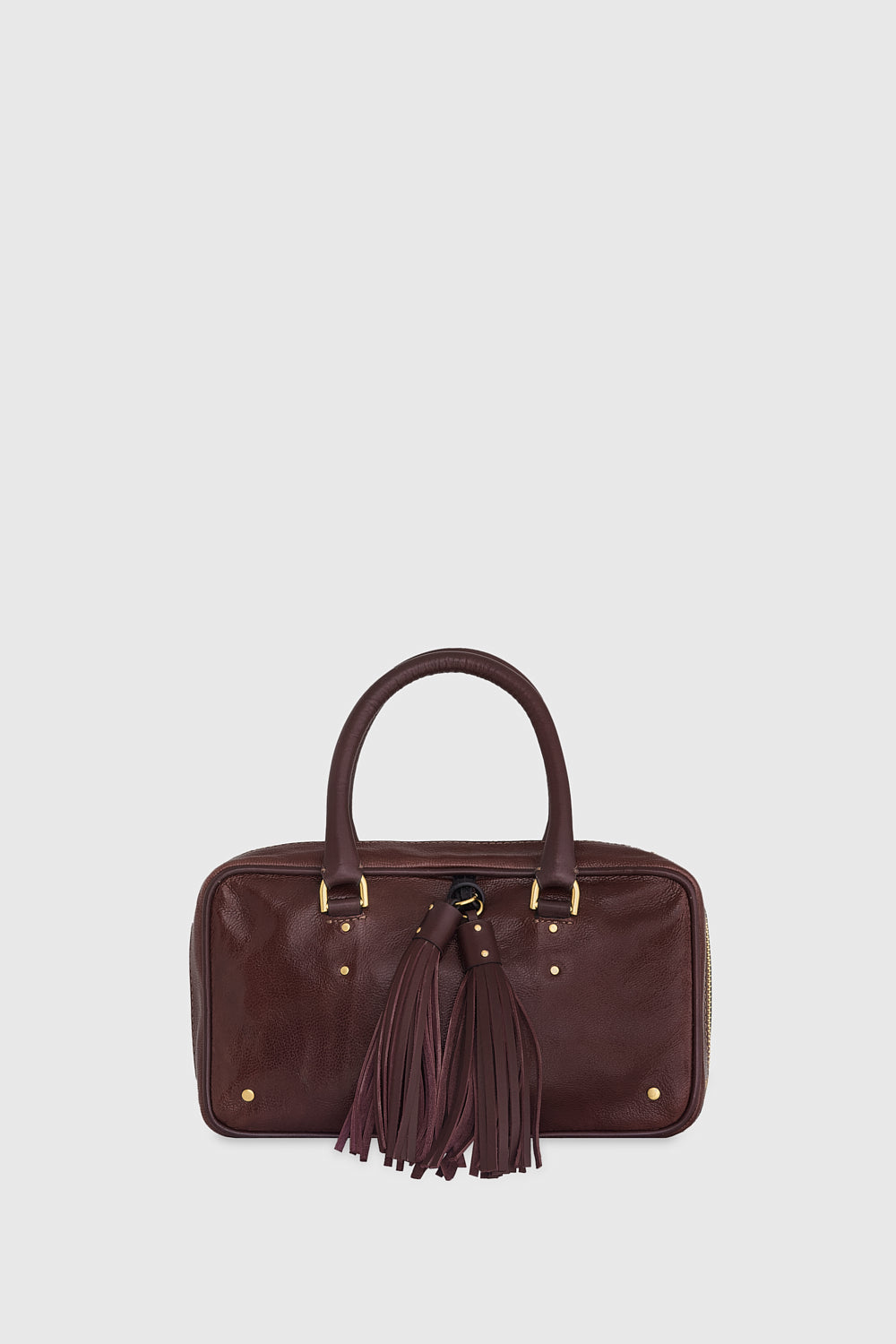 Rebecca Minkoff Tassel Bowling Bag In Sable