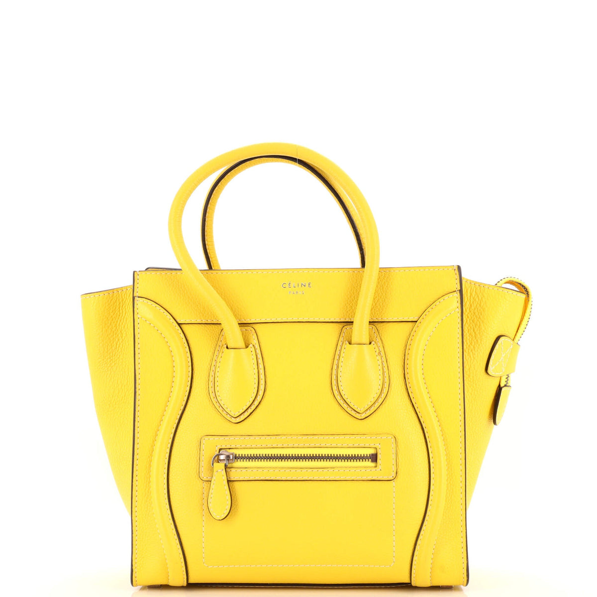 Celine CELINE Luggage Bag Grainy Leather Micro