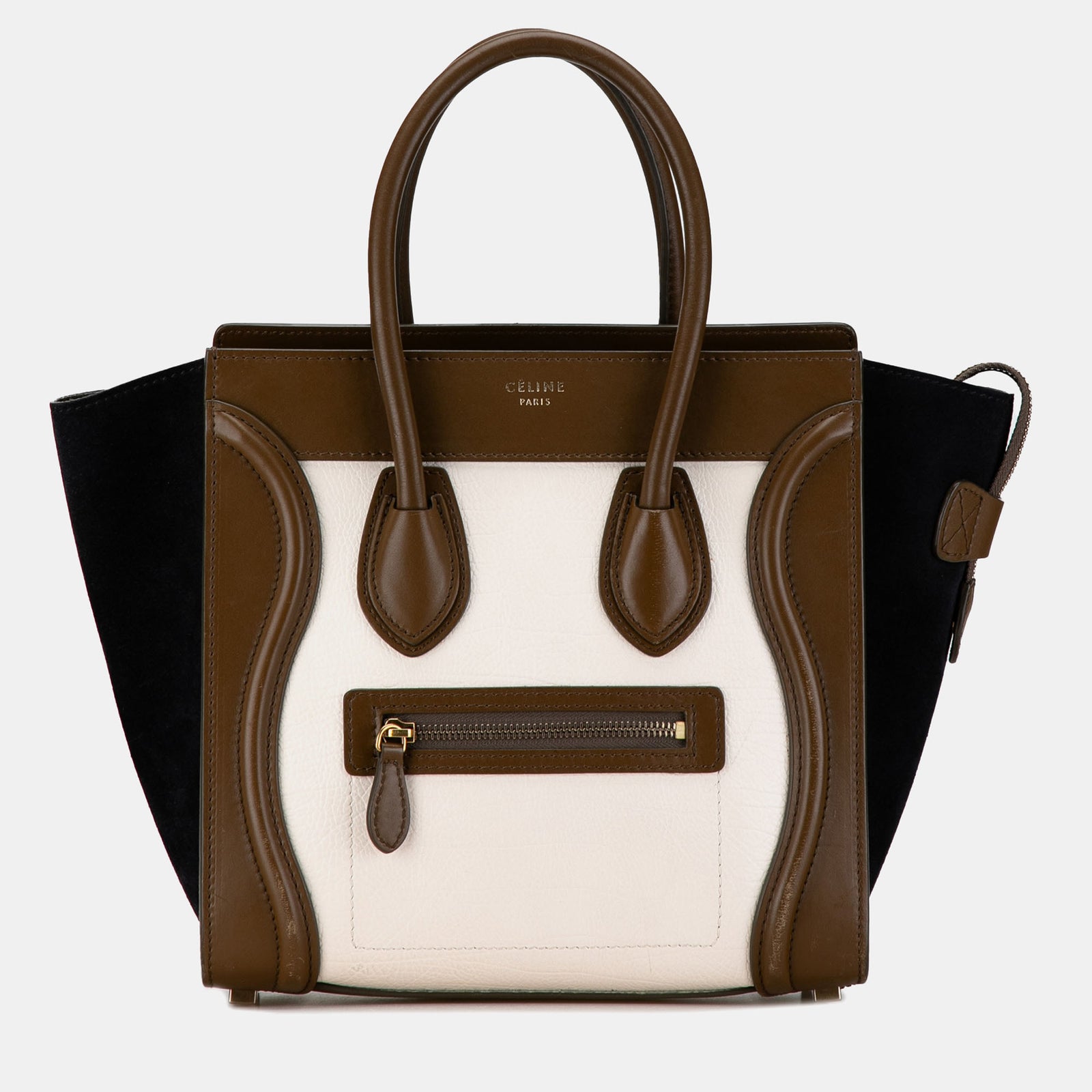 Celine Micro Tricolor Luggage Tote Bag