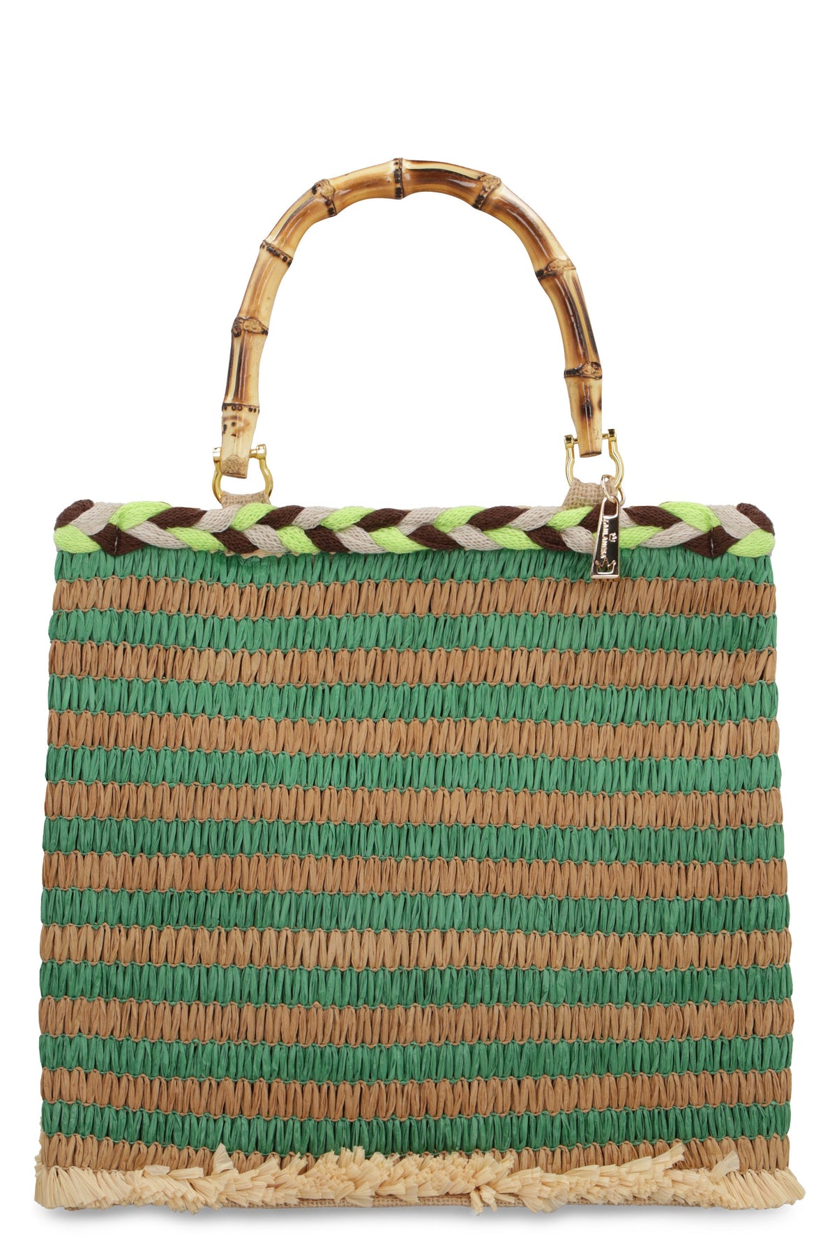 La Milanesa Women's Lipari Raffia Tote Bag | LIP01 Color BICOLOR