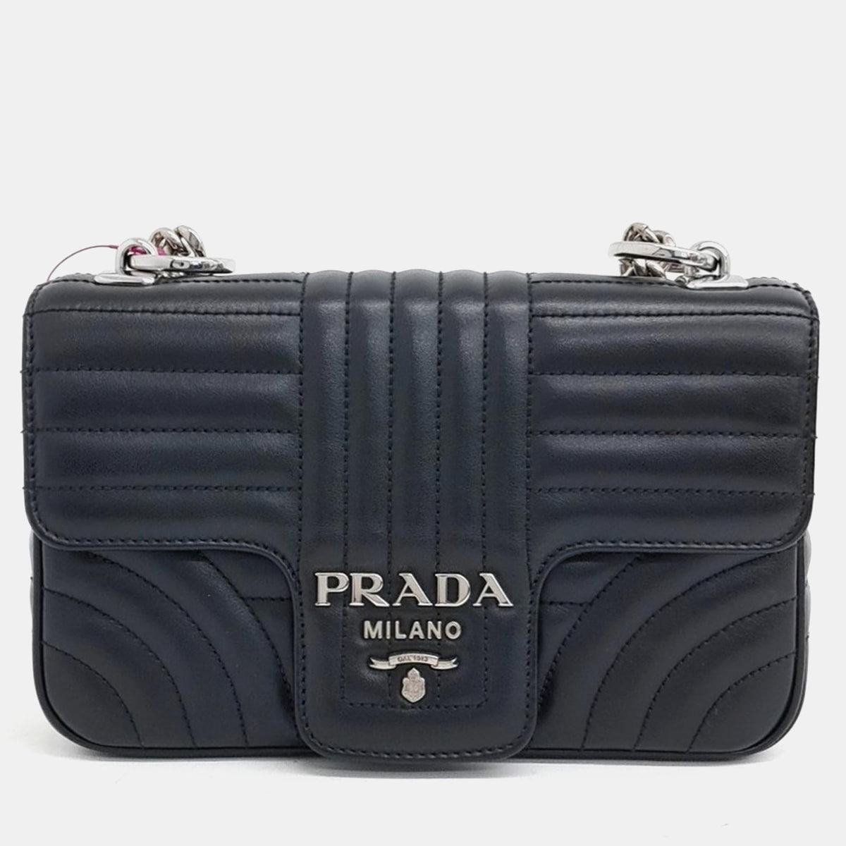 Prada diagram chain shoulder bag
