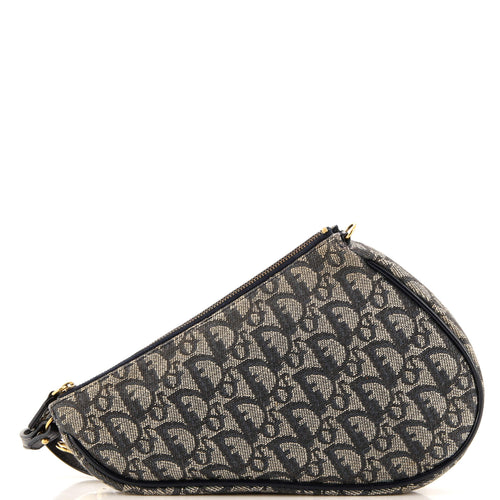 Vintage Saddle Bag Diorissimo Canvas Mini