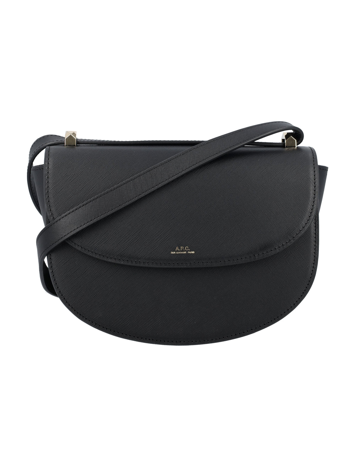 A.p.c. Women's GenÃ¨ve Saffiano Bag in Black | 24AF61161PXBJQ Color LZZ