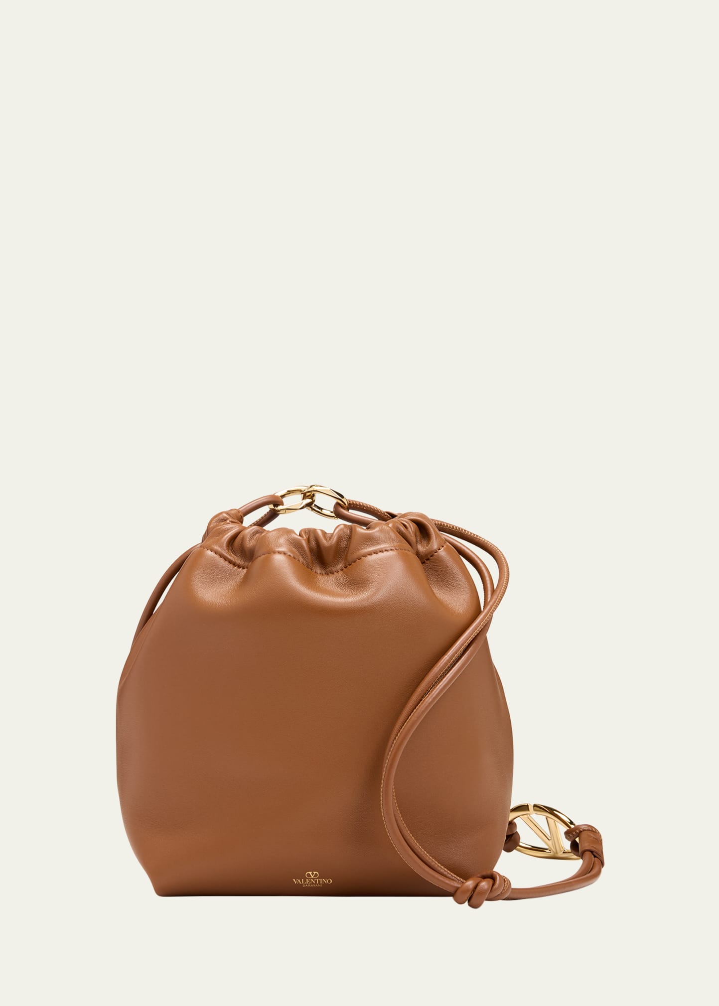 Valentino VLogo Medium Lambskin Bucket Bag